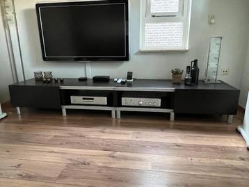 TV meubel IKEA Besta - donkerbruin / zwart - afbeelding 3