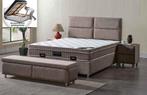 Boxspring Quattro opbergbed complete set-Zelf samenstellen, Ophalen of Verzenden, Nieuw, Tweepersoons, Hout
