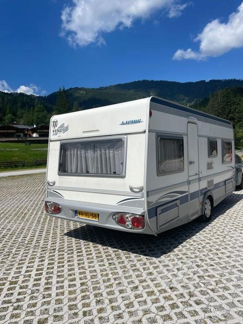 Fendt Saphir 490 TF (2004) –  met 3m diepe Dorema voortent!, Caravans en Kamperen, Caravans, Particulier, tot en met 4, 1000 - 1250 kg