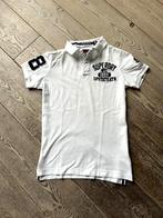 Superdry polo, maat S, wit, Super State, weinig gedragen, Wit, Ophalen of Verzenden, Zo goed als nieuw, Maat 46 (S) of kleiner