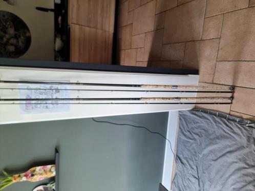 Te koop twee handgebouwde carbon karperhengels, 12 ft, 2 Lb., Watersport en Boten, Hengelsport | Karpervissen, Gebruikt, Werphengel