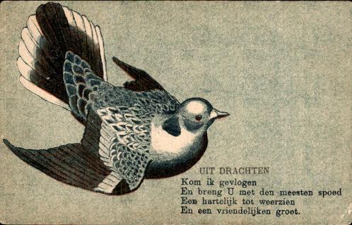 Friesland - Drachten, Verzamelen, Ansichtkaarten | Nederland, Gelopen, Friesland, Voor 1920, Verzenden