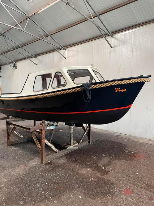 Kajuitboot sleepboot stalen boot vlet sloep weekend kruiser, Watersport en Boten, Motorboten en Motorjachten, Zo goed als nieuw