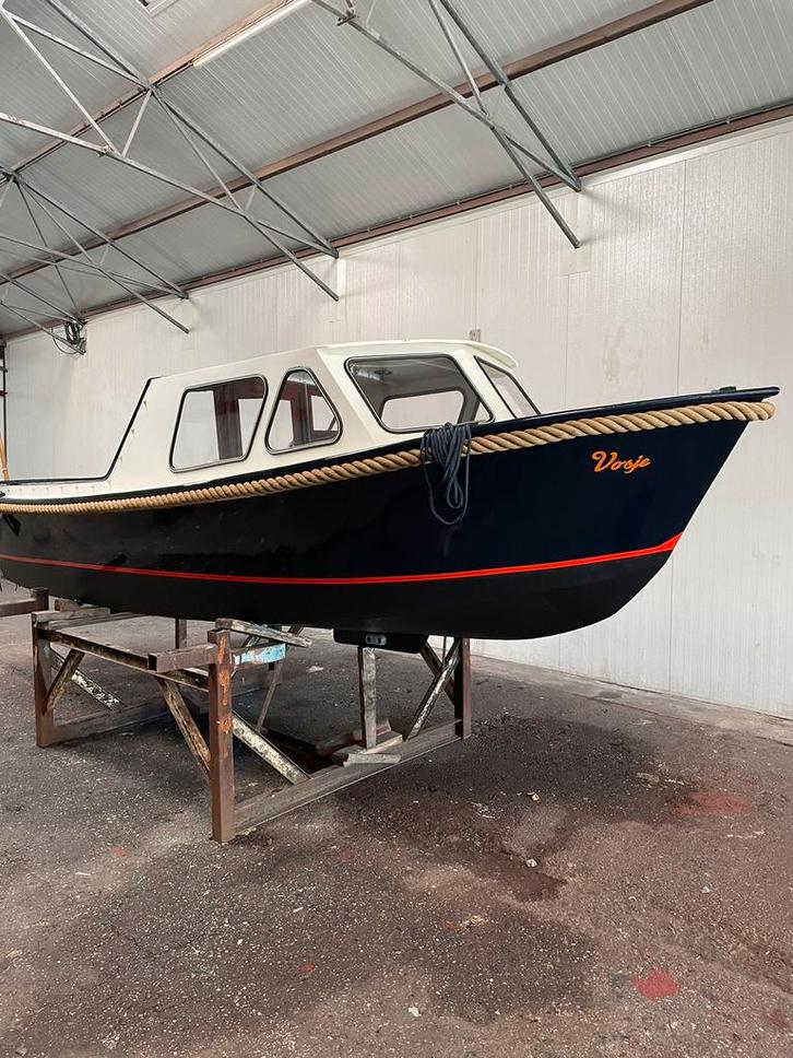Kajuitboot sleepboot stalen boot vlet visboot kruiser, Watersport en Boten, Motorboten en Motorjachten, Zo goed als nieuw, Staal