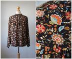 Typicall Jill - NIEUW / blouse met bloemen / zwart / maat XL, Zwart, Maat 46/48 (XL) of groter, Nieuw, Typicall jill