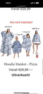 Hoodie blanket volwassen en kind Alle maten €10 !!! Op is op, Ophalen of Verzenden, Zo goed als nieuw
