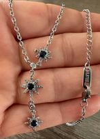 Saffier ketting stainless steel, Ophalen of Verzenden, Nieuw