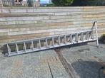 Aluminium Ladder  3x14 treden, Doe-het-zelf en Verbouw, Ladders en Trappen, Ophalen, Gebruikt, Ladder, 4 meter of meer