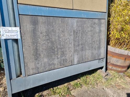 Grijs genuanceerd 60x60x6cm terrastegels betontegel s-partij, Tuin en Terras, Tegels en Klinkers, Nieuw, Terrastegels, Beton, 10 m² of meer