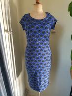 Prachtige jurk van Juffrouw Jansen schelpen print XL, Blauw, Ophalen of Verzenden, Zo goed als nieuw, Maat 46/48 (XL) of groter