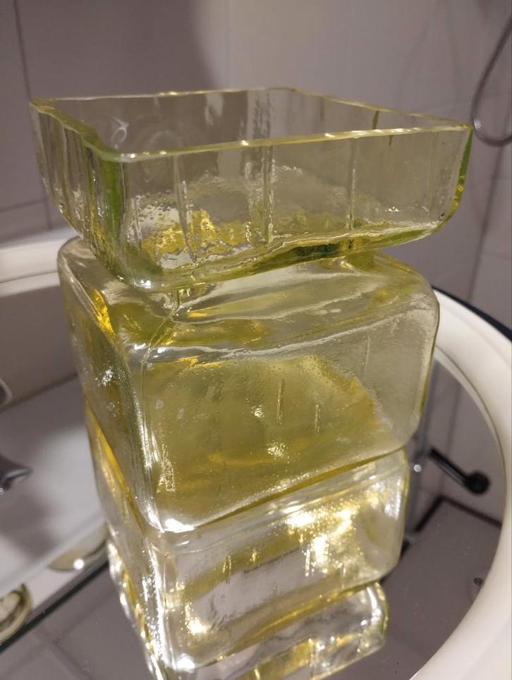 Vintage 60's Helena Tynell Pala vaas Riihimäki Glassworks, Antiek en Kunst, Antiek | Glas en Kristal, Ophalen of Verzenden