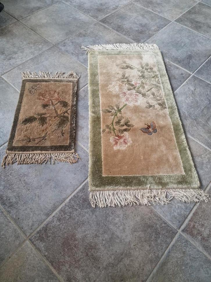 Zijden kleden, Antiek en Kunst, Antiek | Kleden en Textiel, Ophalen of Verzenden