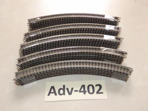 Adv-402 Gebogen Rails 9125 Fleischmann DB, Hobby en Vrije tijd, Modeltreinen | N-Spoor, Gebruikt, Rails, Gelijkstroom, Fleischmann