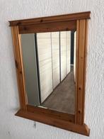 Spiegel grenen met facetglas, Minder dan 100 cm, Minder dan 50 cm, Rechthoekig, Ophalen of Verzenden