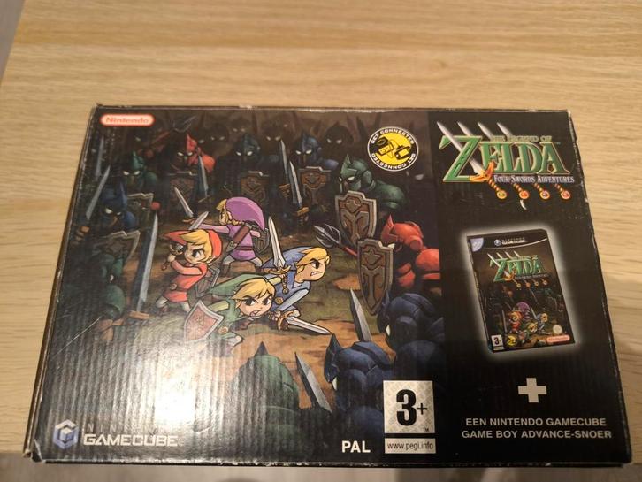 Zelda Four Swords Adventures Gamecube Compleet!, Spelcomputers en Games, Games | Nintendo GameCube, Zo goed als nieuw, Avontuur en Actie