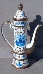Blauw wit porseleinen Koffiekan met Molen, Antiek en Kunst, Antiek | Porselein, Ophalen of Verzenden