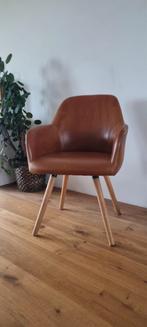 Vintage Bruine Armstoel, Antiek en Kunst, Ophalen of Verzenden