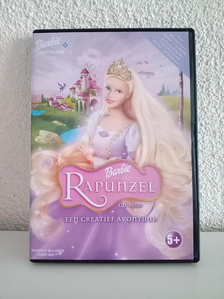 Een PC SPEL van BARBIE - RAPUNZEL (cd-rom), Spelcomputers en Games, Games | Pc, Gebruikt, Overige genres, 1 speler, Vanaf 7 jaar