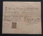 NL Indië plakzegel lége 10 cent op document 1902 Soerabaja., Overige typen, Verzenden