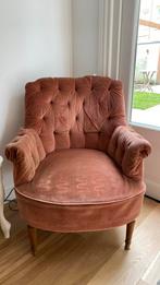 Opknapper: oudroze fauteuil (gratis op te halen!), Huis en Inrichting, 75 tot 100 cm, Gebruikt, Stof, Ophalen