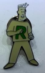 "R" Witte Sportman, Ophalen of Verzenden, Zo goed als nieuw, Figuurtje, Speldje of Pin