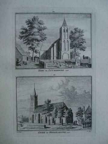 385-386 / Lutjebroek en Hoogkarspel   Kopergravure 1752 beschikbaar voor biedingen