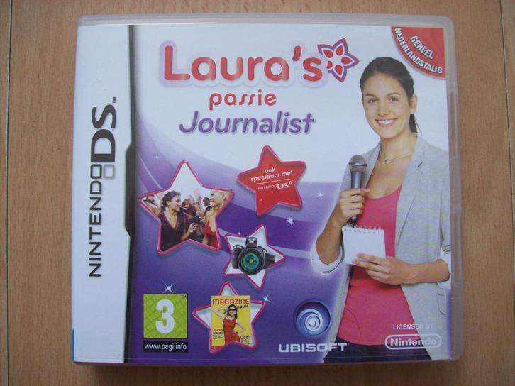 Nintendo DS spel Laura's passie - Journalist - compleet, Spelcomputers en Games, Games | Nintendo DS, Zo goed als nieuw, Overige genres