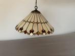 Vintage Hanglamp met lood en glas., Vintage, Ophalen of Verzenden, Minder dan 50 cm, Glas