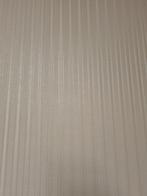 Eijffinger behang vinyl taupe fijne streep ruime voorraad, Ophalen of Verzenden, 75 m² of meer, Beige