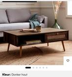 Salontafel met rotan, Huis en Inrichting, Ophalen, Overige materialen, 100 tot 150 cm, 50 tot 100 cm