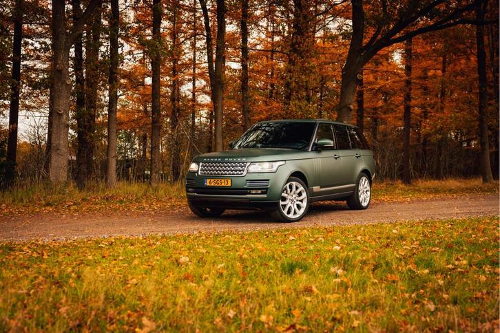 Land Rover Range Rover 3.0 TDV6 Vogue Unieke kleur(wrap), Auto's, Land Rover, Bedrijf, Te koop, 360° camera, 4x4, ABS, Airbags