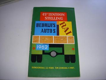 Catalogus Bedrijfsauto's RAI 1962, 45e Tentoonstelling  beschikbaar voor biedingen