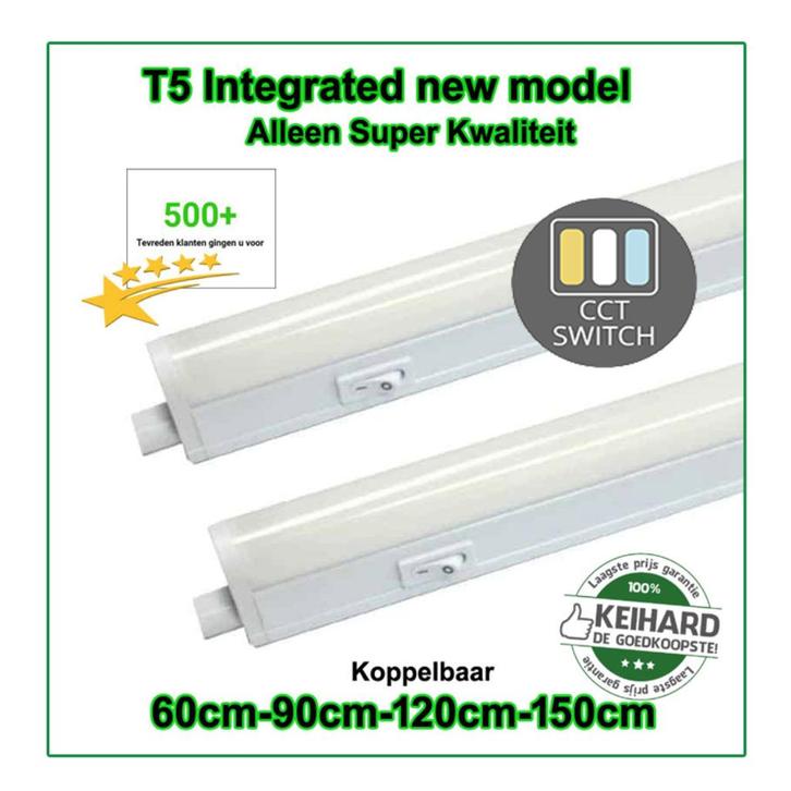 LED T5 ARMATUUR ALL IN ONE T5 18WATT 120CM Ø22, Huis en Inrichting, Lampen | Spots, Nieuw, Plafondspot of Wandspot, Overige materialen