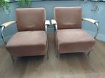 Leolux Scylla Fauteuils - Set van 2, Huis en Inrichting, Fauteuils, Ophalen, Gebruikt, Metaal, 75 tot 100 cm