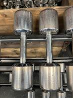 2 x 9 kg chrome technogym dumbells dumbbell set gewichten, Dumbbell, Dumbells, Ophalen of Verzenden, 2 x 9 kg