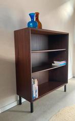 Midcentury vintage teak boekenkastje, Huis en Inrichting, Ophalen, Met plank(en), Gebruikt, 100 tot 150 cm