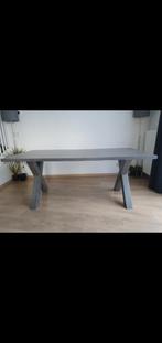 Mooie eettafel met kruispoot, Ophalen, Gebruikt, 100 tot 150 cm, Overige materialen
