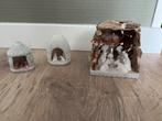 3 kleine stenen kerststallen, Diversen, Kerst, Ophalen of Verzenden, Zo goed als nieuw
