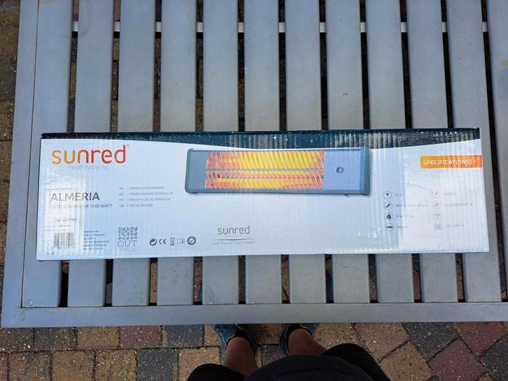 Sunred Almeria Heater - verwarming - terrasverwarmer - 1500W, Tuin en Terras, Terrasverwarmers, Nieuw, Elektrisch, Wand, Ophalen of Verzenden