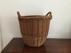 Vintage Rieten poetsmandje / stofdoekmandje., Huis en Inrichting, Woonaccessoires | Schalen en Manden, Ophalen of Verzenden, Zo goed als nieuw