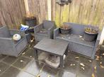 Tuinsetje rotan lounge, Tuin en Terras, Ophalen, Gebruikt, Rotan