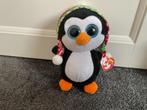 Schattige Ty Beanie Boo Pinguïn met  Muts - Penelope.Nieuw, Kinderen en Baby's, Ophalen of Verzenden, Zo goed als nieuw, Overige typen