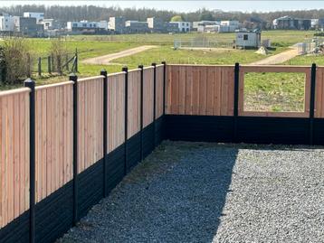 Douglas hout/beton schutting €125 p/m beschikbaar voor biedingen