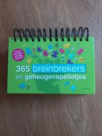 365 breinbrekers en geheugenspelletjes, Ophalen of Verzenden, Zo goed als nieuw
