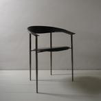 8x Arrben (eetkamer)stoelen - Italiaans design, Vijf, Zes of meer stoelen, Gebruikt, Leer, Zwart
