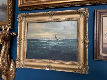 Schilderij Zee met Zeilboten beschikbaar voor biedingen