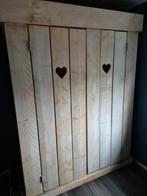 Steigerhouten Kinderkledingkast, Gebruikt, 100 tot 150 cm, Met hangruimte, Landelijk