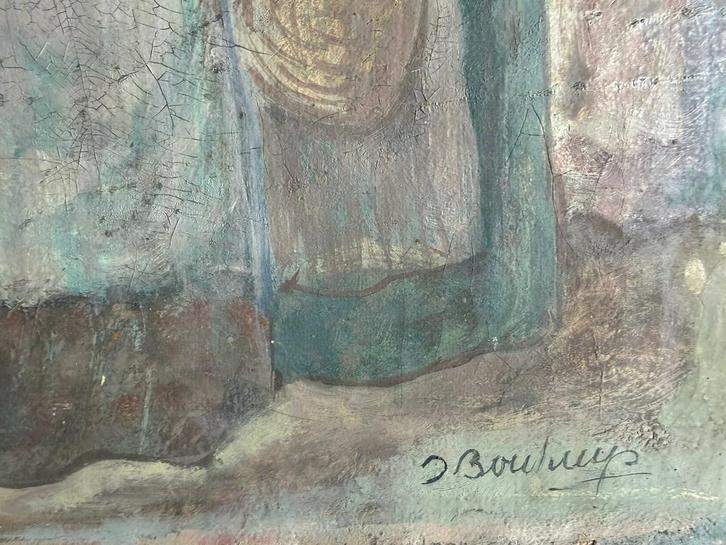 Jaap Bouhuys. Olieverfschilderij met handtekening., Antiek en Kunst, Kunst | Schilderijen | Klassiek, Ophalen