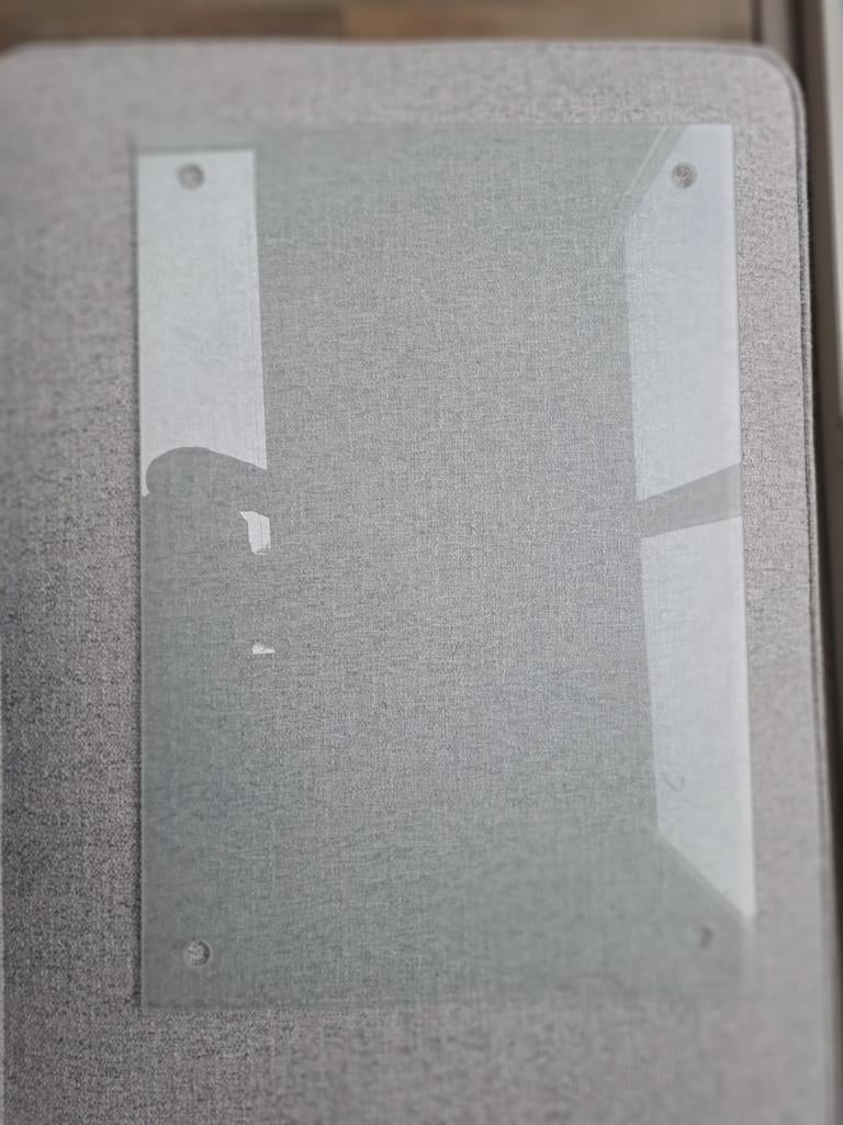 Ikea KLUDD memobord glas 45x65 cm 2 stuks, Ophalen, Zo goed als nieuw, Overige typen
