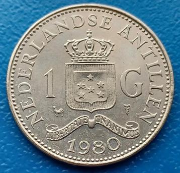 1 Gulden 1980 Nederlandse Antillen - Beatrix UNC   beschikbaar voor biedingen
